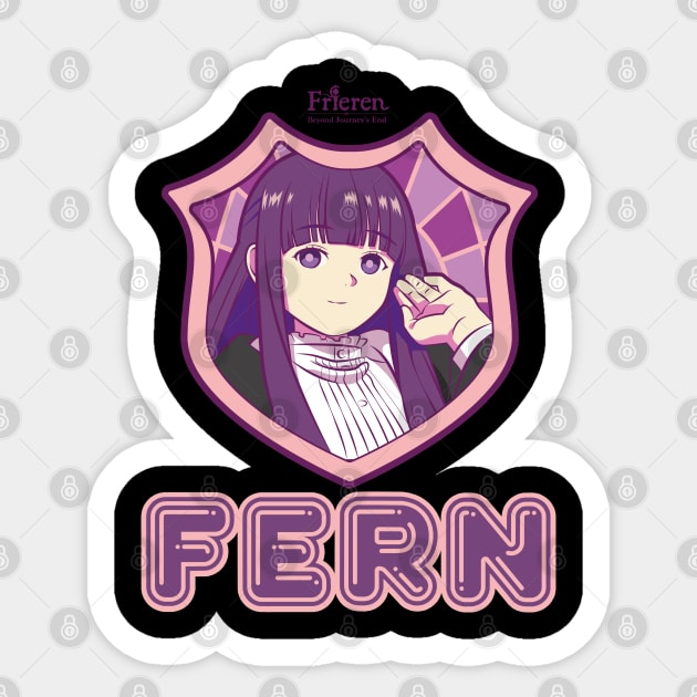 FRIEREN: BEYOND JOURNEYS END FERN SHIELD Sticker by FunGangStore